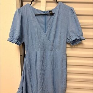 Shien Women’s Blue Short Sleeve Summer Dress Sz large